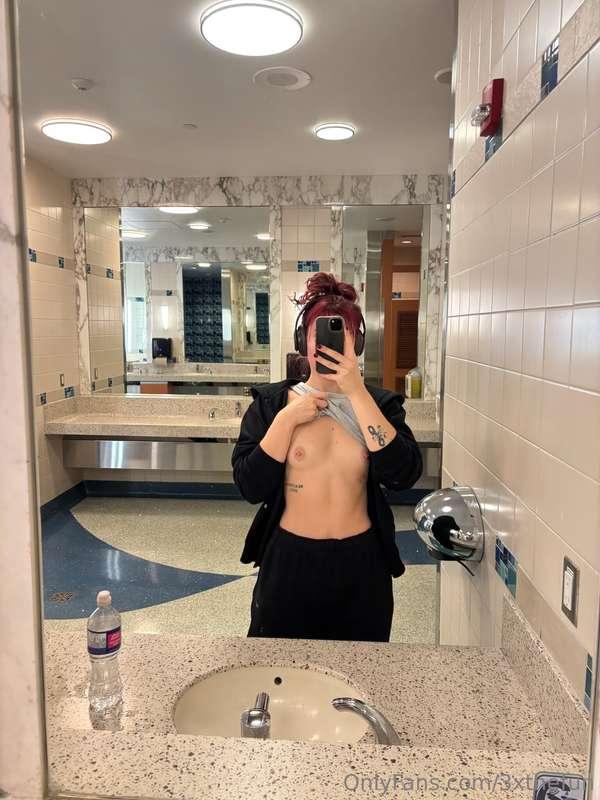 Whoops I hope doesn’t see me with my titties out in the wash..