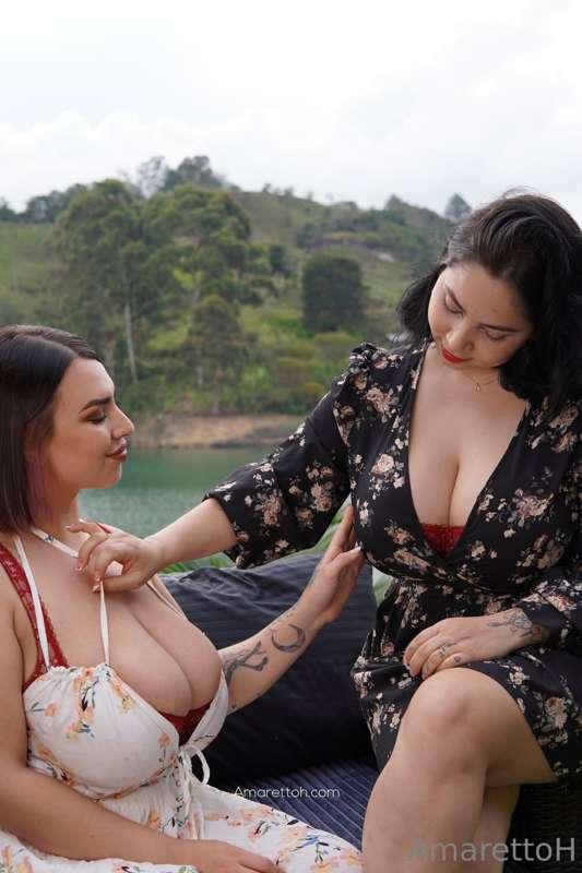 We are back!!! Big tits in action together to make you enjoy..