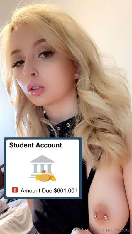 Help me pay my tuition? I haven’t met my goal for this month..