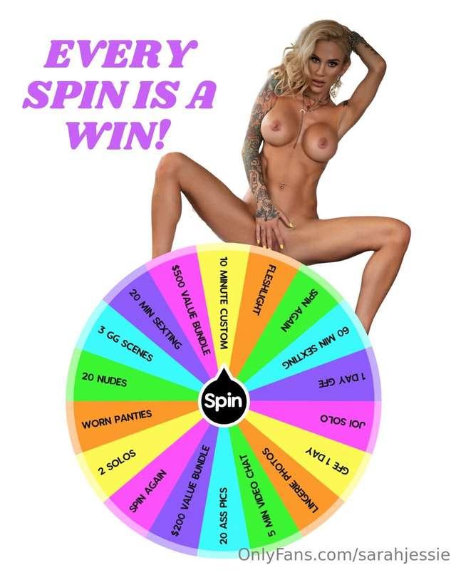 Ready to play?🩷 1 SPIN = $10🩵 2 SPINS = $20💛 4 SPINS = $35💚 ..