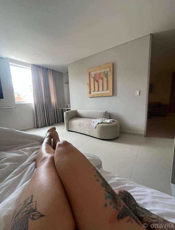 My legs are still shiny from the oil massage you just gave m..