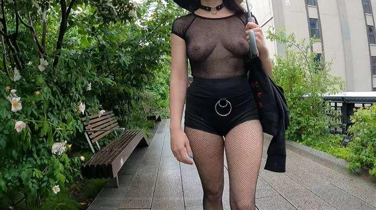 Fishnet in the Rain
