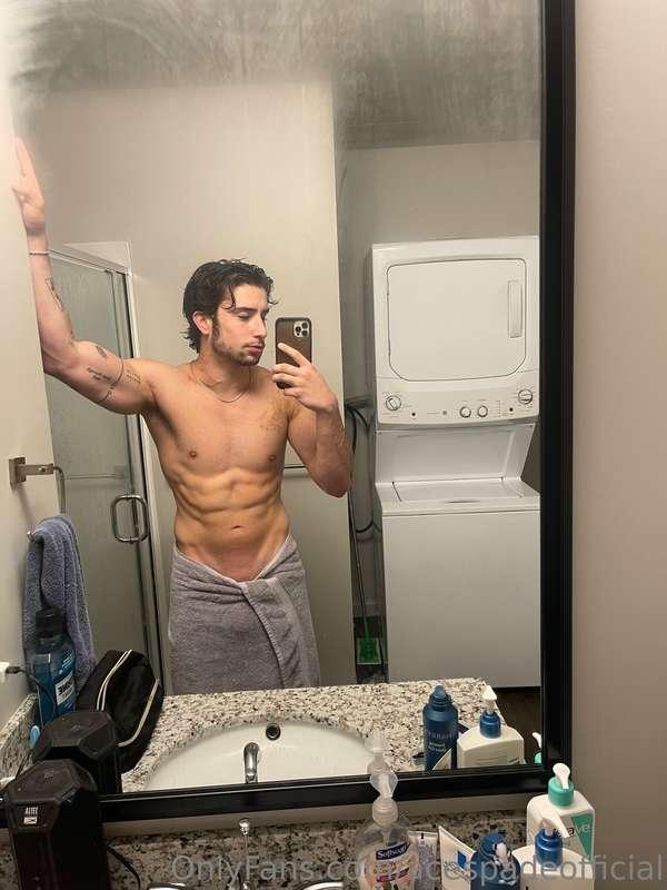 I wish you were here to shower with me