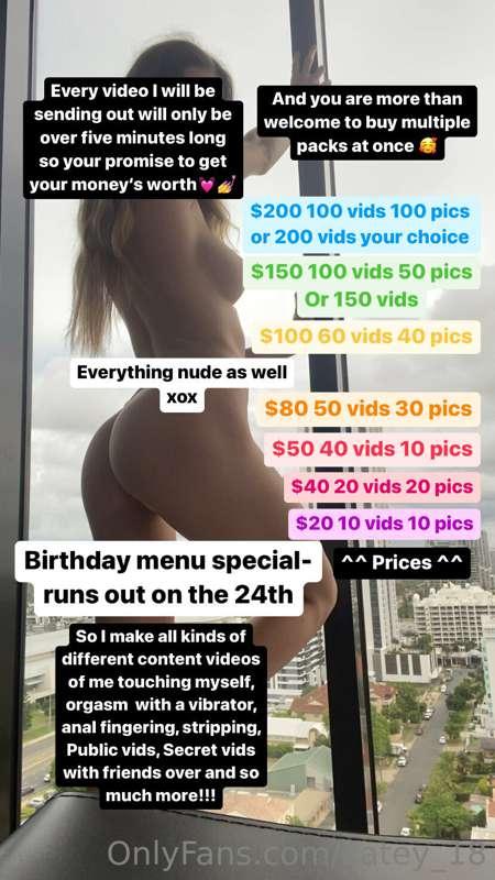 💞 All you have to do is text me what pack you want and I wil..