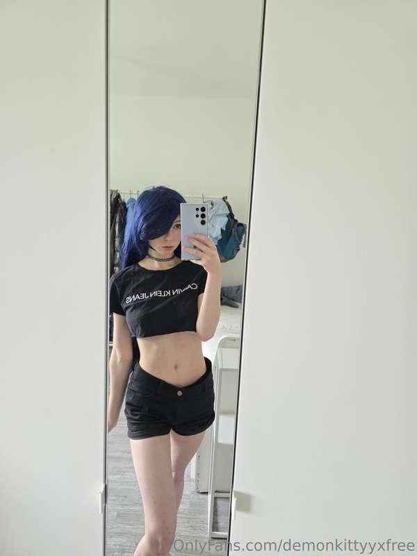 Spicy Summer Fit Set ;PLewd, midriff focus, cropped shirt