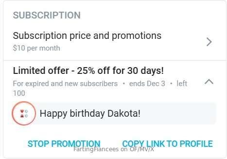 Friendly notice that we have 25% off for the next month, in ..