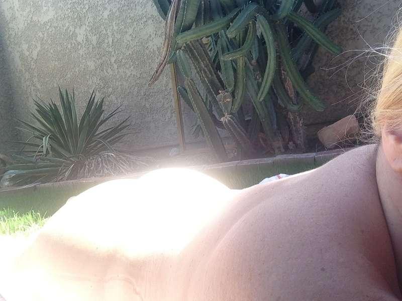 All nakey in my backyard sunning my buns