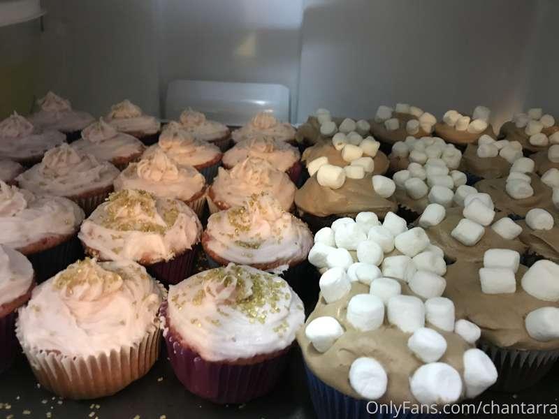 Strawberry cupcakes with strawberry cream cheese frosting an..