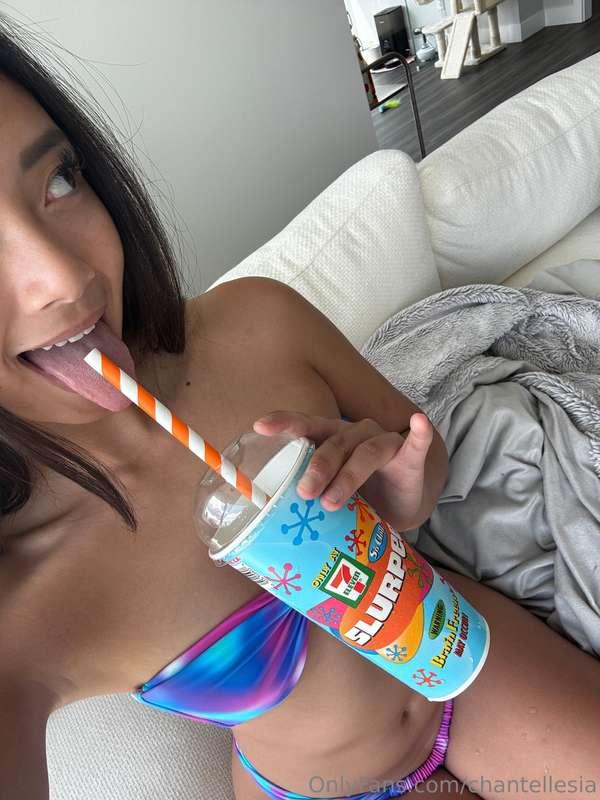 sitting and just sippin' 😉