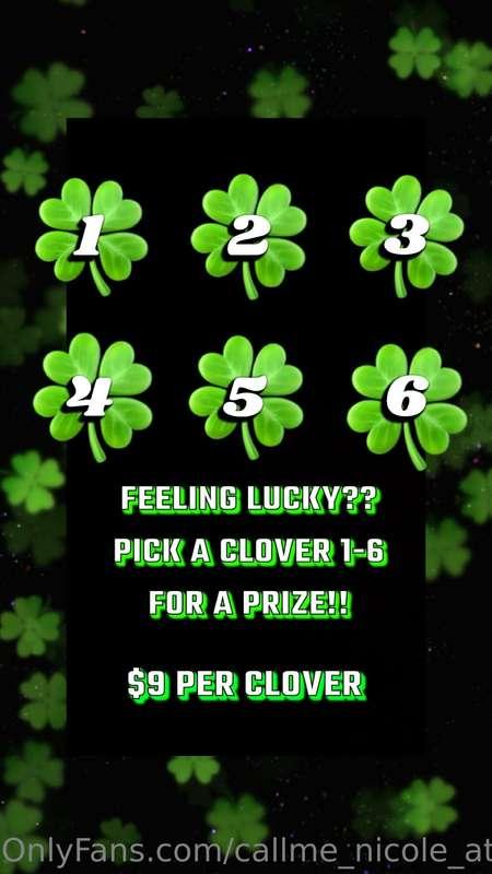 Happy St. Patrick’s Day 🍀💚 
Tip $9 and a clover 1-6 for a pr..