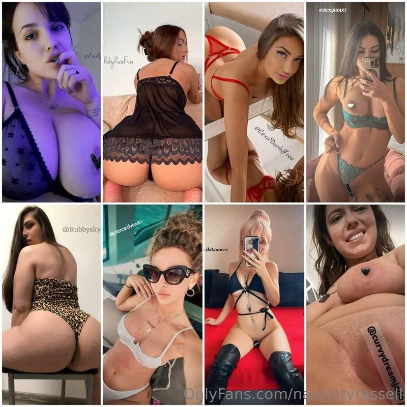 ✨😈 @EmilyBlossom1 😈✨✨🍑 @RebyRoseFree 🍑✨✨💕 @LEXADARKFREE 💕✨🥵 ..