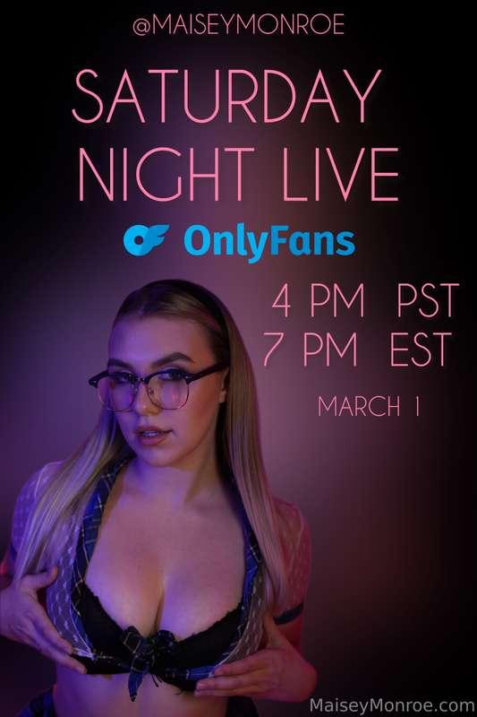 Join me LIVE on Saturday night 🤭🍒 7pm EST • 4pm PST 