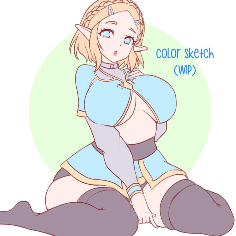 PrincessZelda～Color Skecth (WIP)