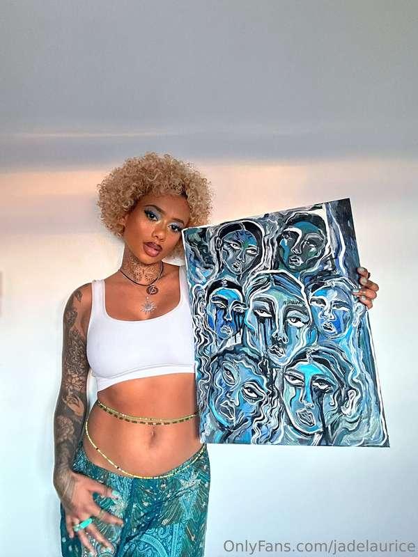 All of my artwork is for sale on JadeLaurice.com 💙💙💙✌🏽