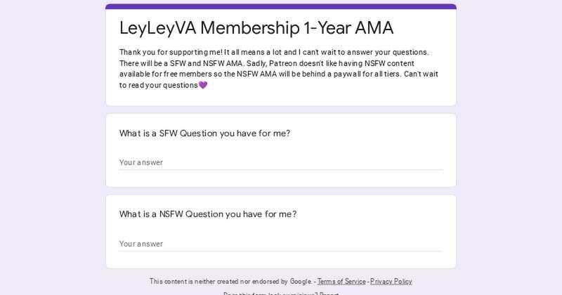 AMA QUESTION FORM ENDS IN 24 HOURS