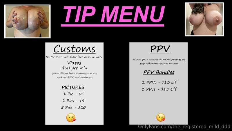 NEW TIP MENU 😘

If there isnt anything on here that your int..