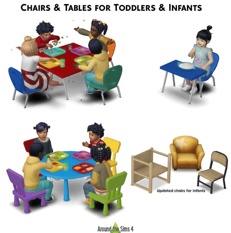 Sims 4 - Chairs & Tables for Toddlers & Infants