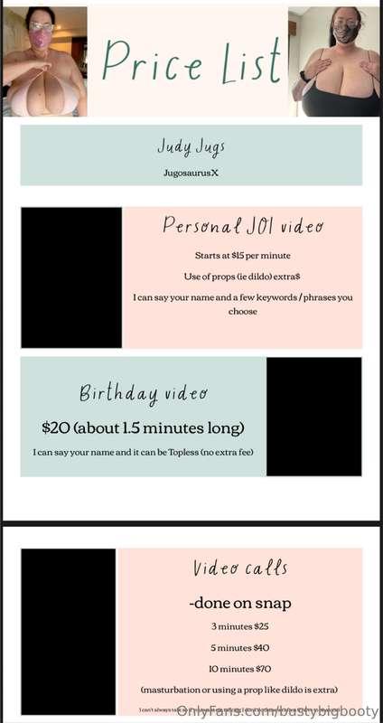 Also ask me about custom videos or pictures, they vary in pr..