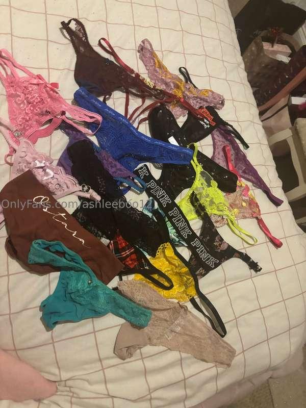 All these panties need gone !!  Just $40 with 24 hours wear ..