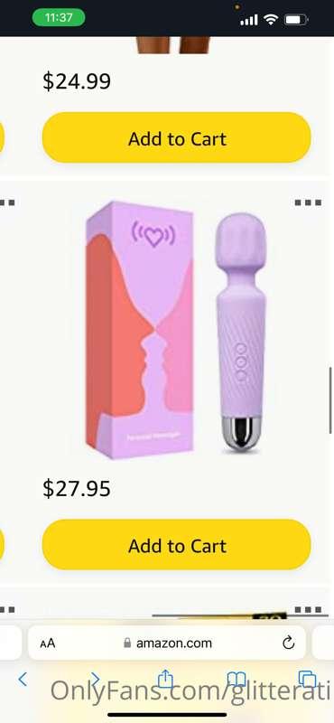 my vibrator broke so if anyone wants to buy me this one ill ..