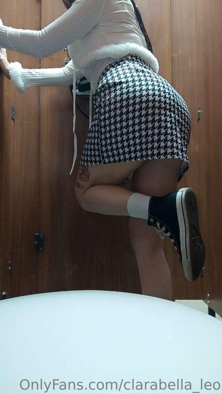 swipe to pull my skirt up 🤭