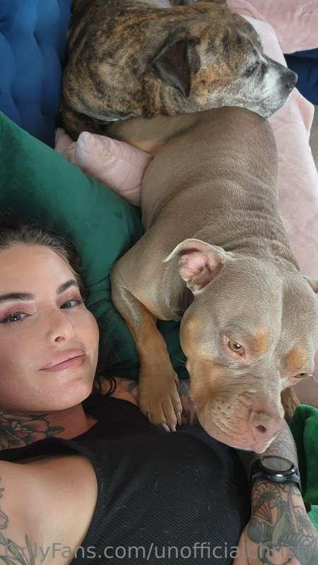 We had too many hot dogs. Time for a nap