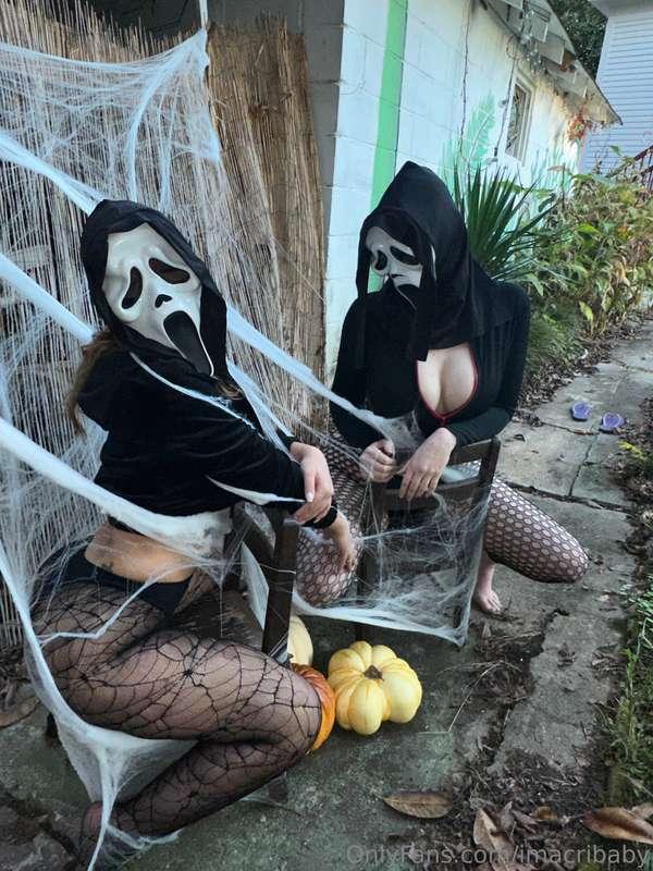 having one naughty girl to celebrate halloween in good but w..