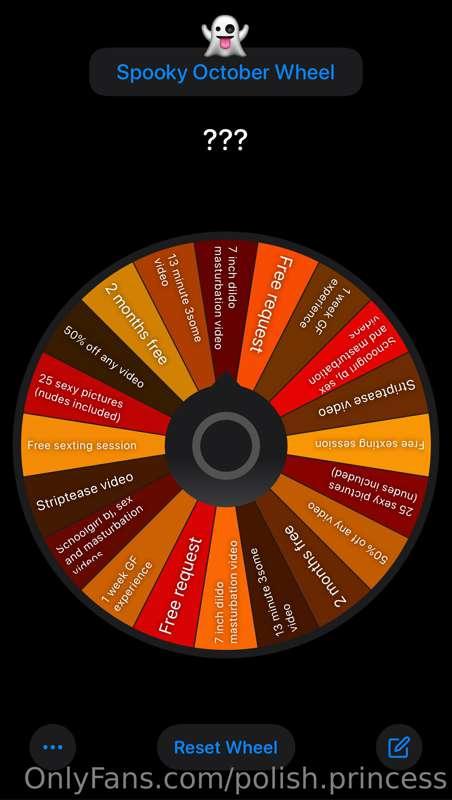 👻SPOOKY OCTOBER WHEEL👻 ❤️SPIN-2-WIN🖤
$13 for 1 spin /// $20 ..