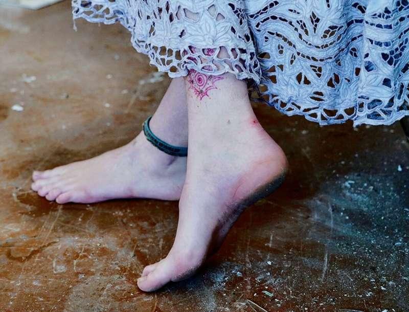 Barefoot in Abandoned Building