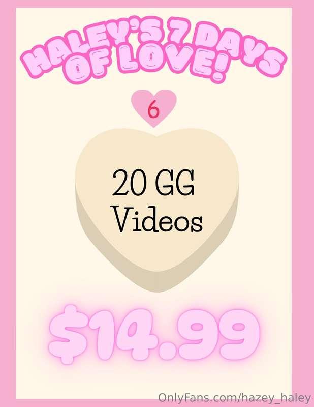 💕💘Haley's 7 Days of Love Day 6!! 💘💕Tip to receive 20x G/G Vi..
