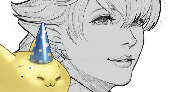 Late B-day drawing! FF14 Alisaie