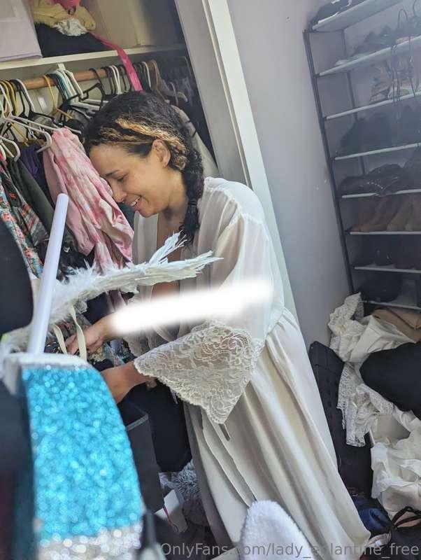 Just going through my swimsuits for the summer.  For the unc..