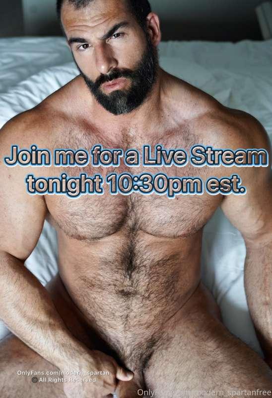 Tonight at 10:30pm est. on my main page @modern_spartan 

In..