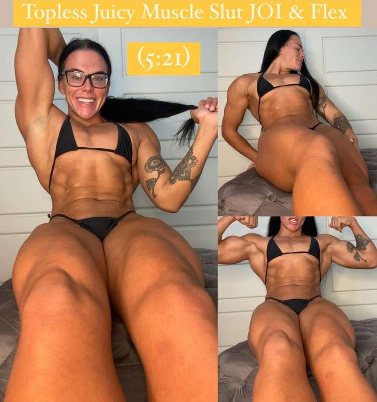 ***Juicy Muscle Slut Topless Flexing JOI*** 

JOI from earli..