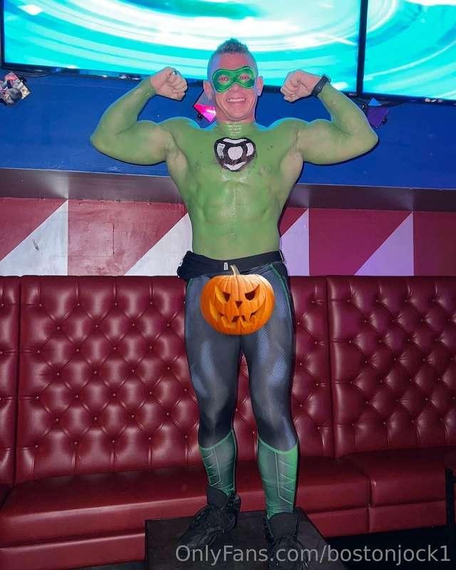 Last years Halloween costume. Slutty green lantern! Also, pi..