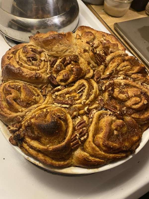 It’s been a rough day but I’ve made pumpkin chai rolls and N..
