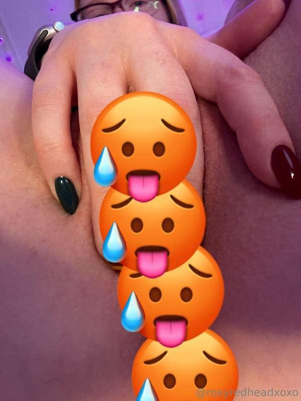 My pussy was ***sooo creamy*** after playing with myself 🥵  ..