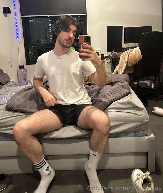 Stretching out to get stretched out :)
