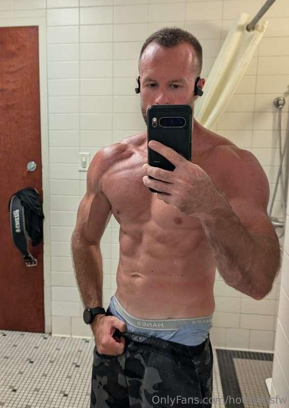 A little sweaty.