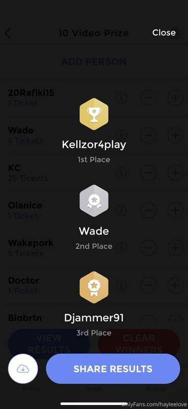 Winners are in!! 1st place received 10 videos! 2nd and 3rd r..