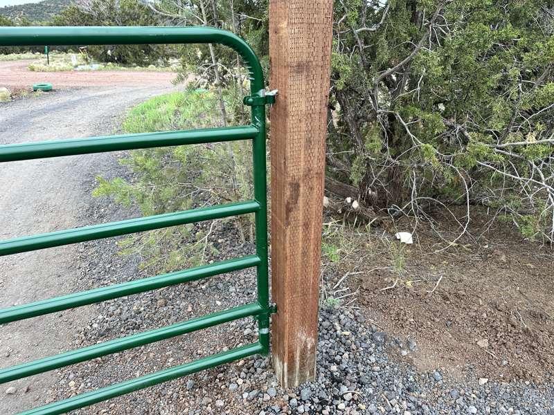 The gate is hung!!! 