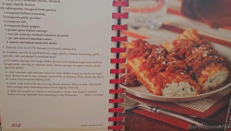 I made manicotti and it was SO good! :)