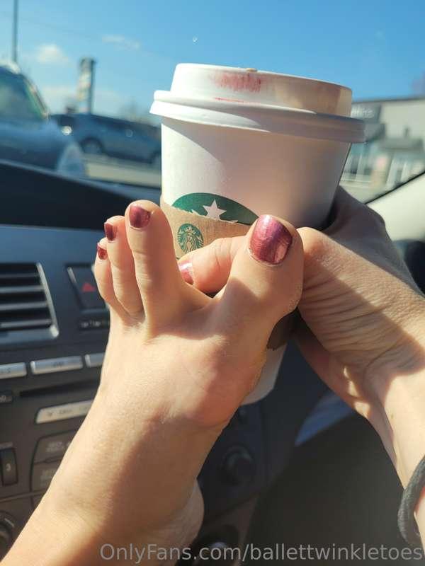 coffee in the sun! 👣☕️🌞