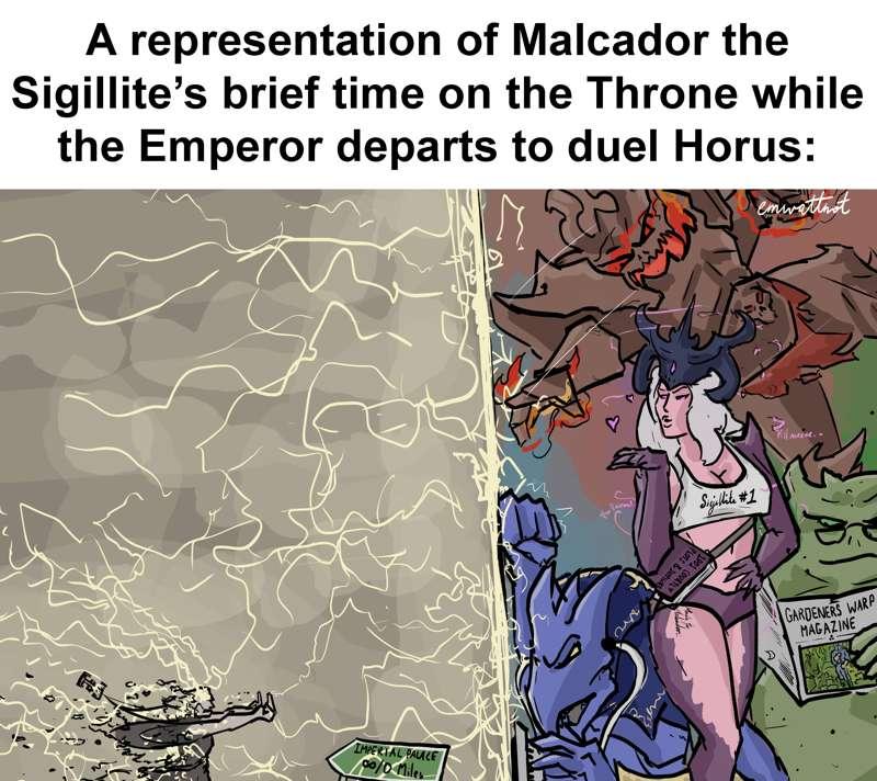 40k - "Four GODS. one man."