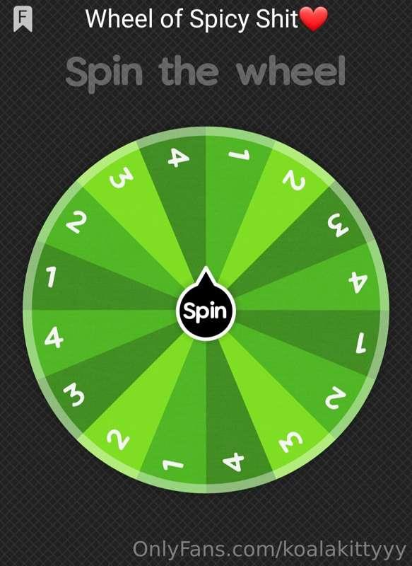 It's time for a new Spin the Wheel Game! This one will be $8..