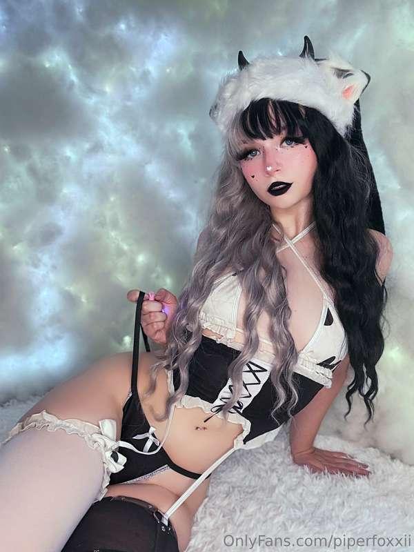 Absolutely any excuse to bring out the cow lingerie is a goo..