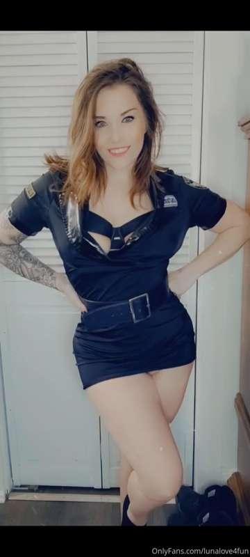 Wanna see what's under this 🚔 outfit and watch me FUCK MY MA..