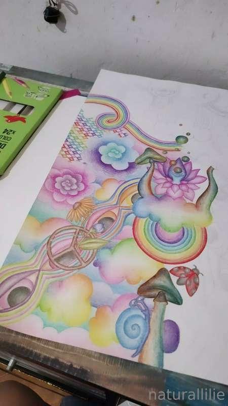 Working on two pieces. First is on A3 paper and the second i..