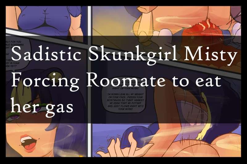 Sadistic Skunkgirl facesitting