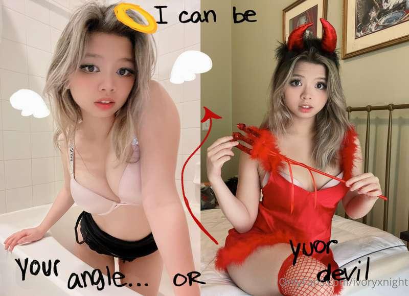 which tiny version of me would you listen to? 😇 😈